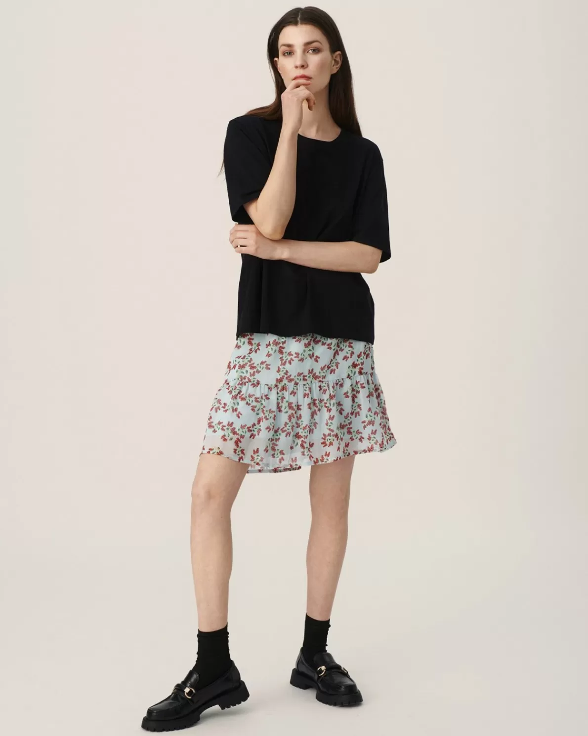 Women MSCH Copenhagen MSCHSatina Skirt AOP